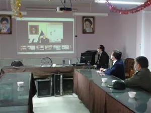 جلسه وب کنفرانس با رئیس دانشگاه علوم پزشکی تبریز و فرمانده سپاه عاشورا