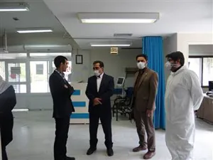بازدید سرزده دکتر قنبری سرپرست شبکه بهداشت و درمان جلفا از بخشهای مختلف بیمارستان دکتر ساجدی هادیشهر