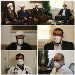 دیدار و گفتگوی امام جمعه منطقه آزاد ارس با رییس شبکه بهداشت ، درمان و آموزش پزشکی و رییس بیمارستان ساجدی هادیشهر 