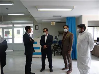 بازدید سرزده دکتر قنبری سرپرست شبکه بهداشت و درمان جلفا از بخشهای مختلف بیمارستان دکتر ساجدی هادیشهر