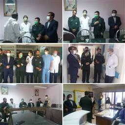 تجلیل فرماندهی ناحیه مقاومت بسیج سپاه شهرستان جلفا و هیات همراه از مدافعان سلامت شهرستان جلفا 
